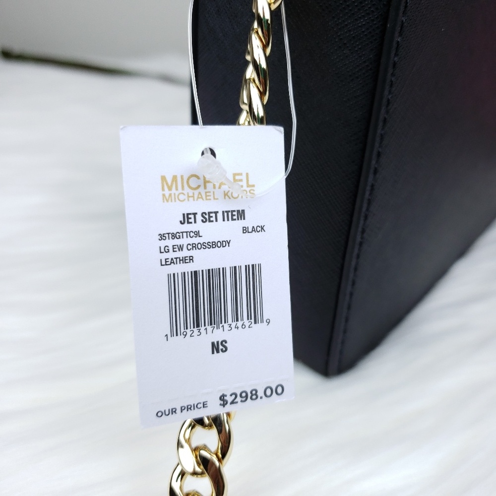 🌺NWT Michael Kors LG EW crossbody bag Black purse - Picture 6 of 7